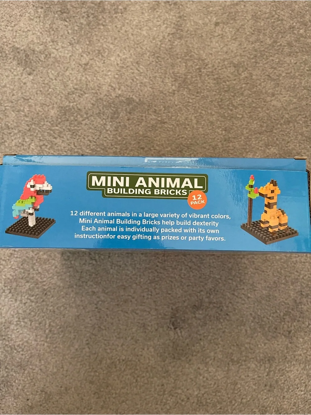 Funbrix - MINI ANIMAL BUILDING BRICKS - 12 PACK